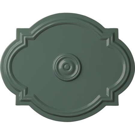 Ekena Millwork Waltz Ceiling Medallion (Fits Canopies up to 4 1/2"), 21 1/4"W x 17 3/8"H x 1"P, Cloud Burst CM21WACBF